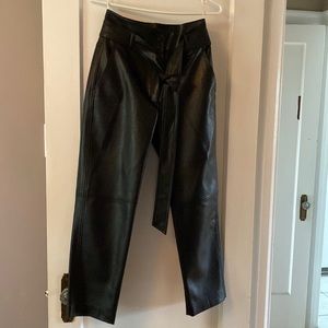 Aritzia belted leather pants.  Size 4.  Bought last year and wore once.